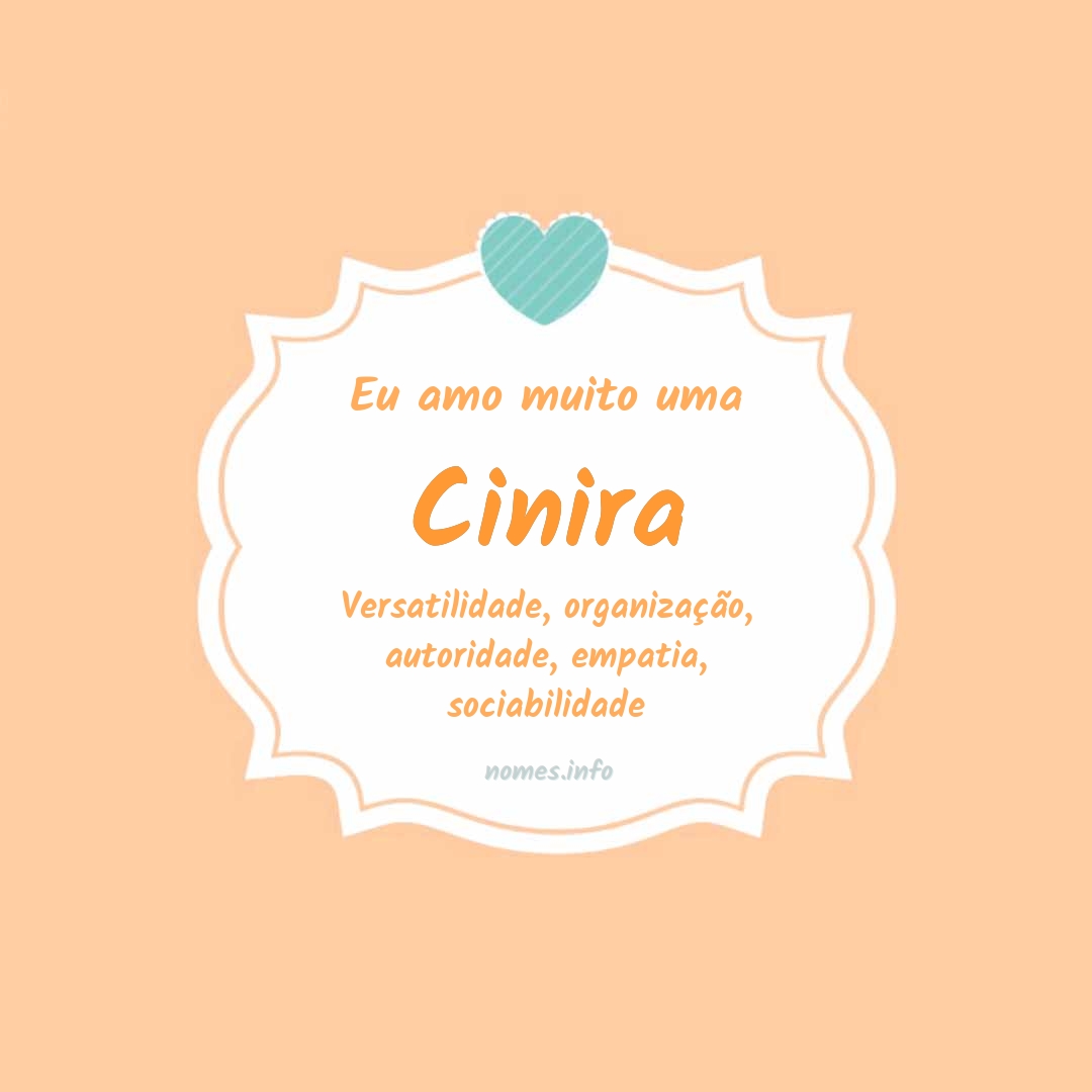 Eu amo muito Cinira