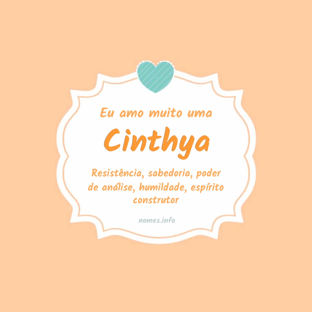 Eu amo muito Cinthya