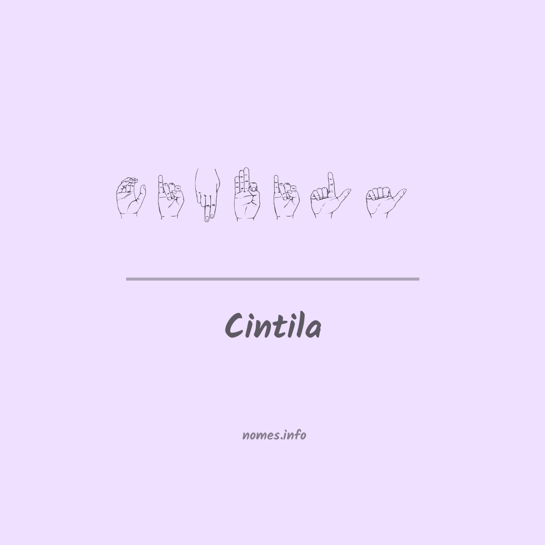 Cintila em Libras