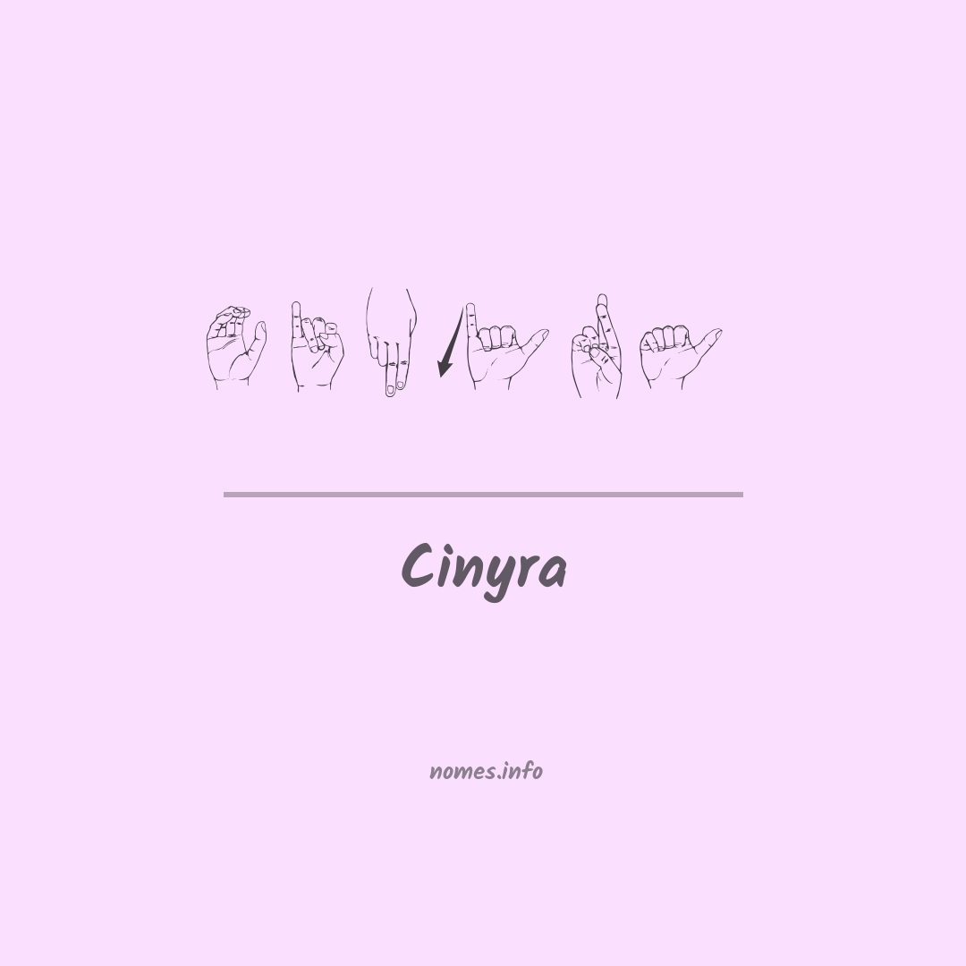 Cinyra em Libras