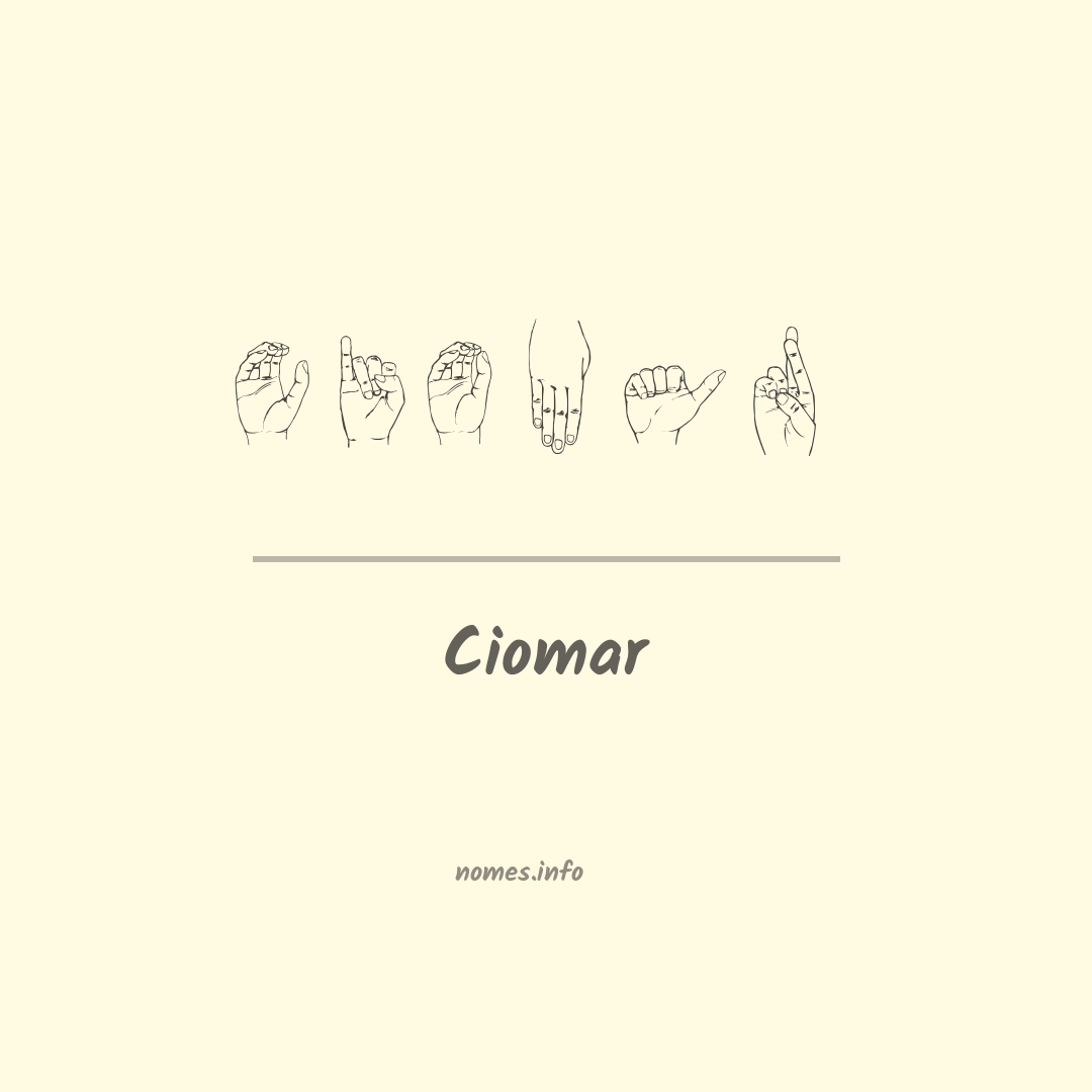 Ciomar em Libras