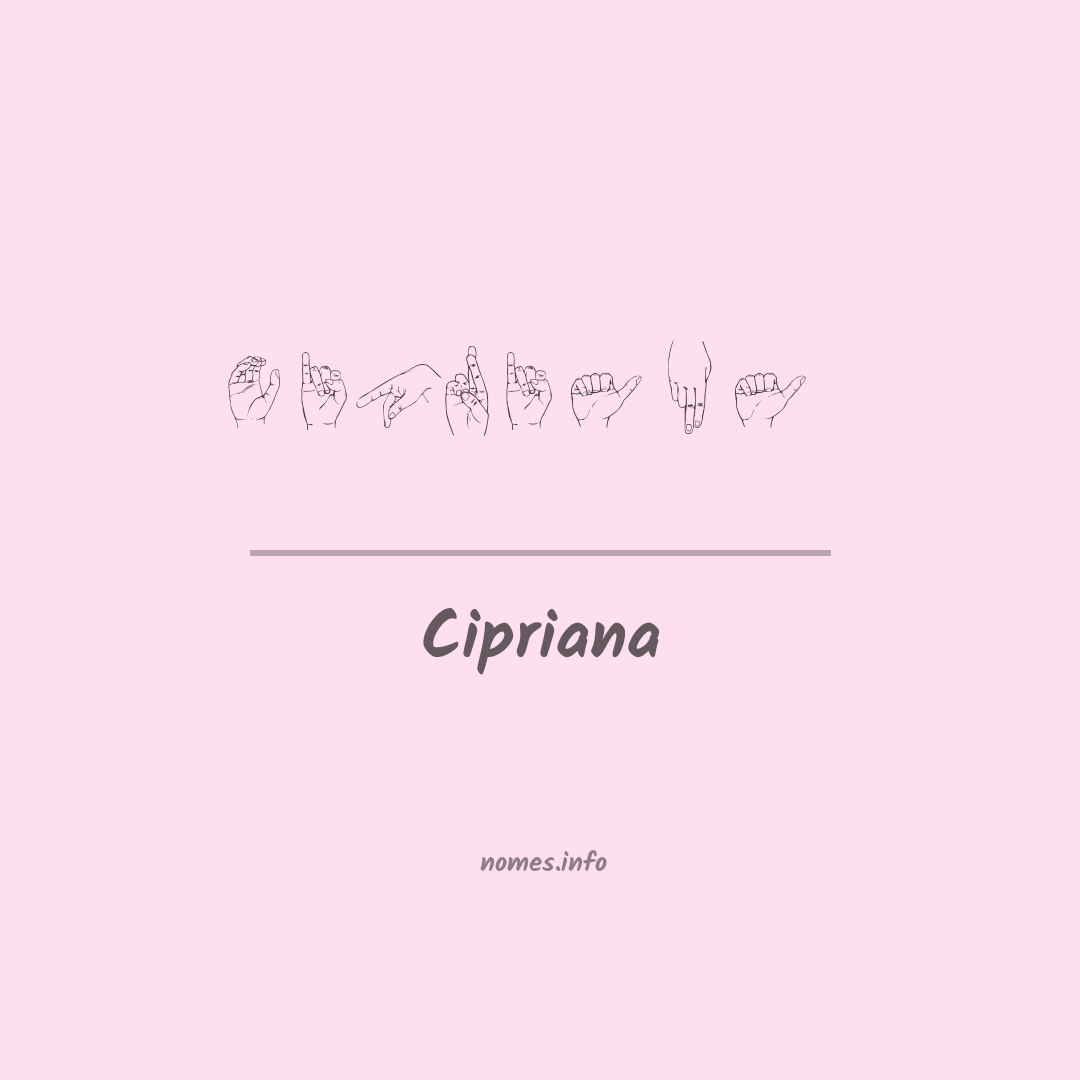 Cipriana em Libras