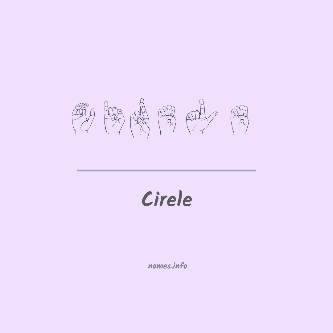Cirele em Libras