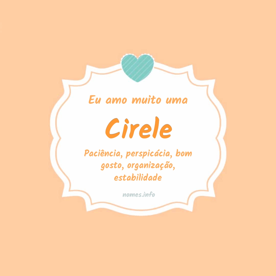Eu amo muito Cirele
