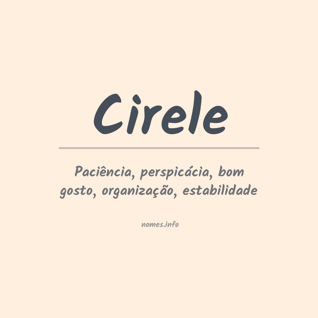 Significado do nome Cirele