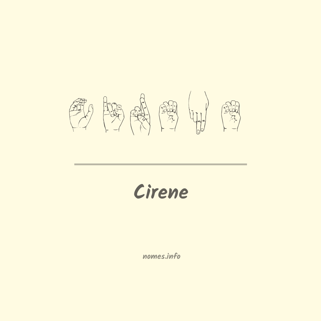 Cirene em Libras