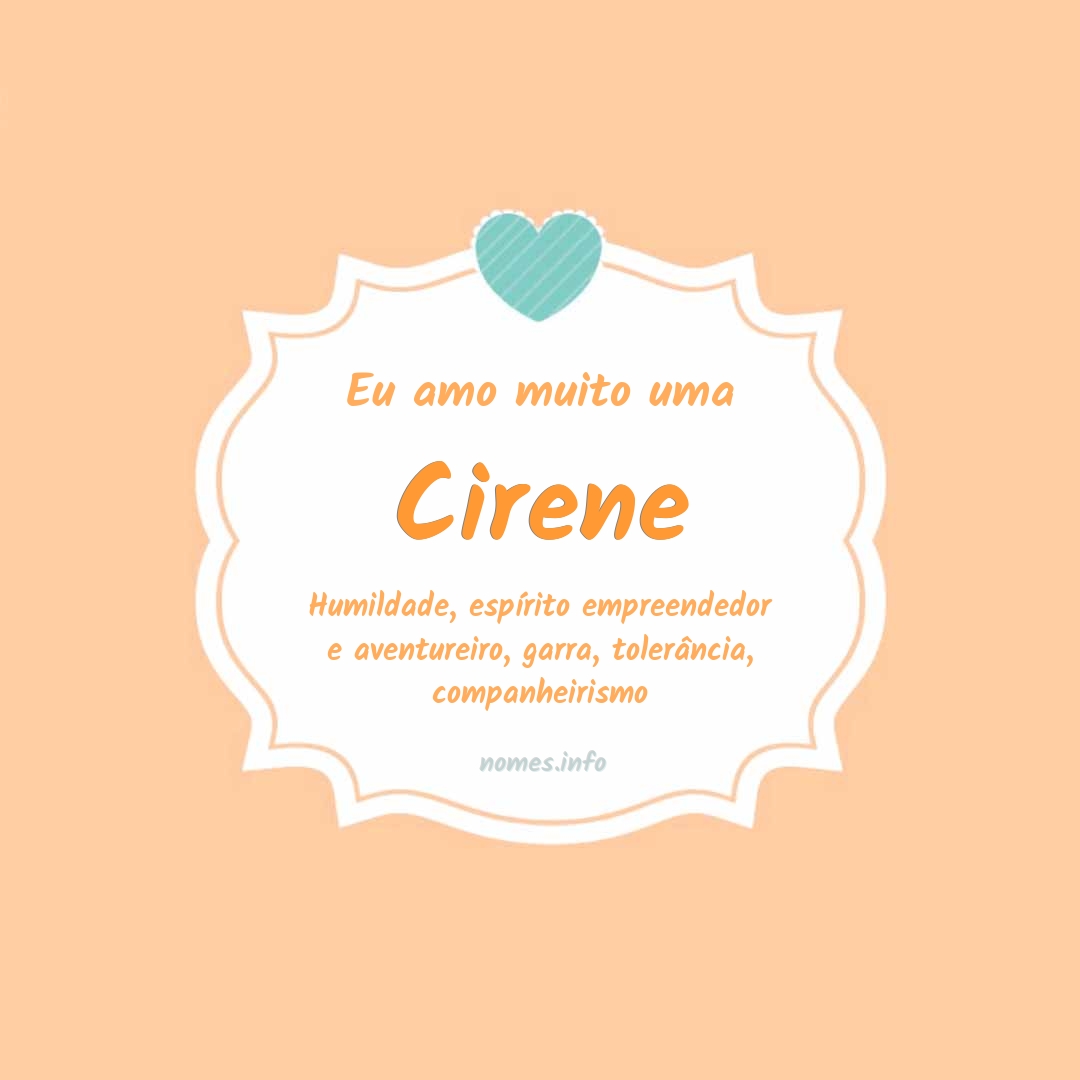 Eu amo muito Cirene