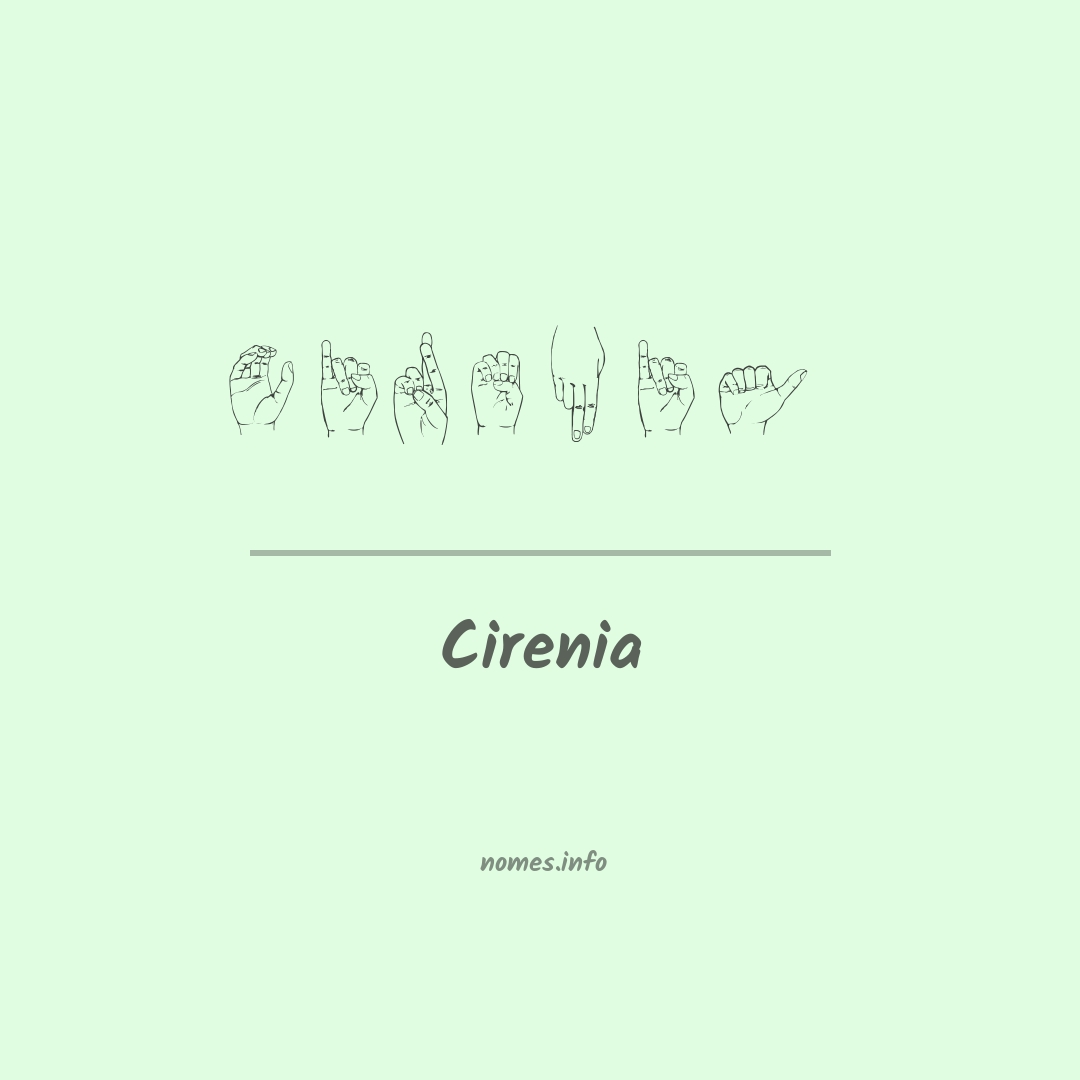 Cirenia em Libras