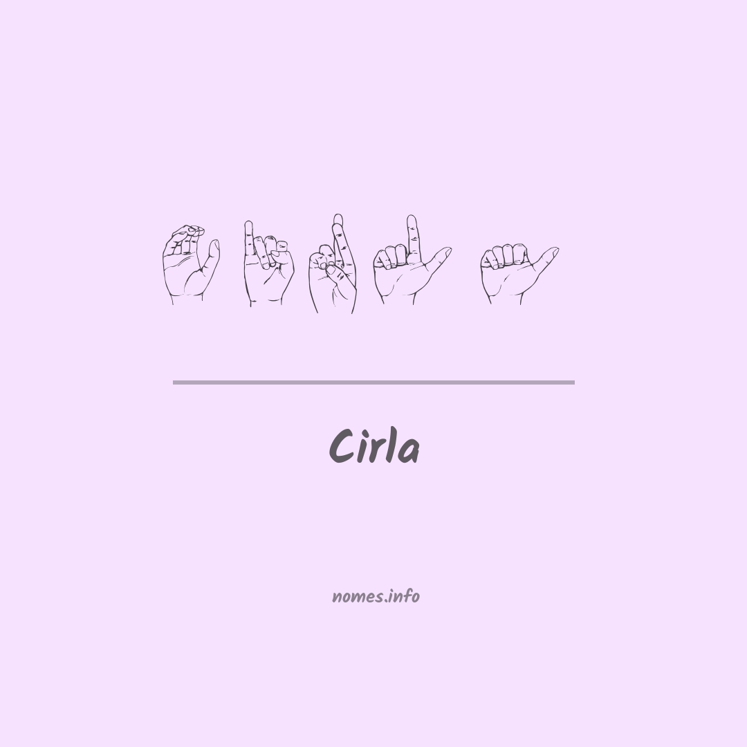 Cirla em Libras