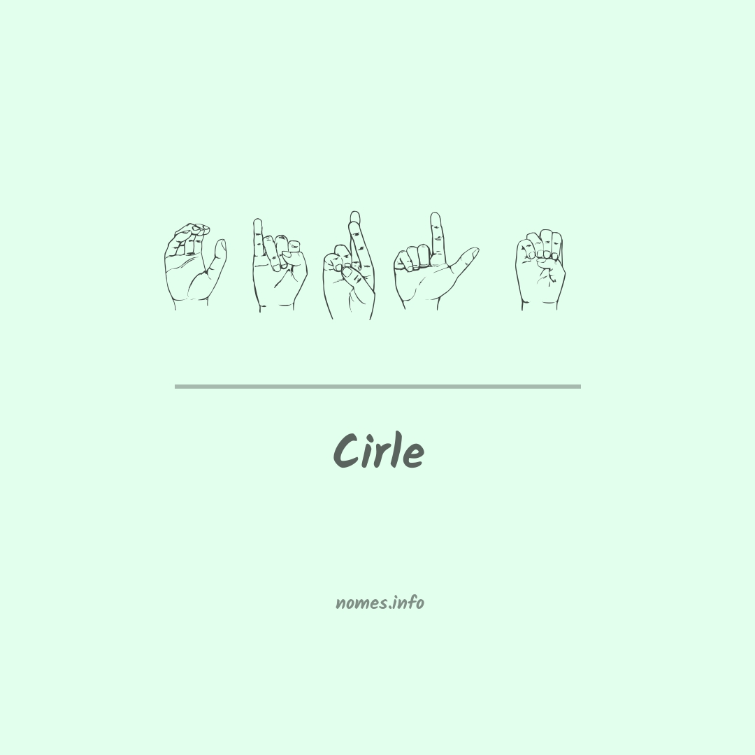 Cirle em Libras