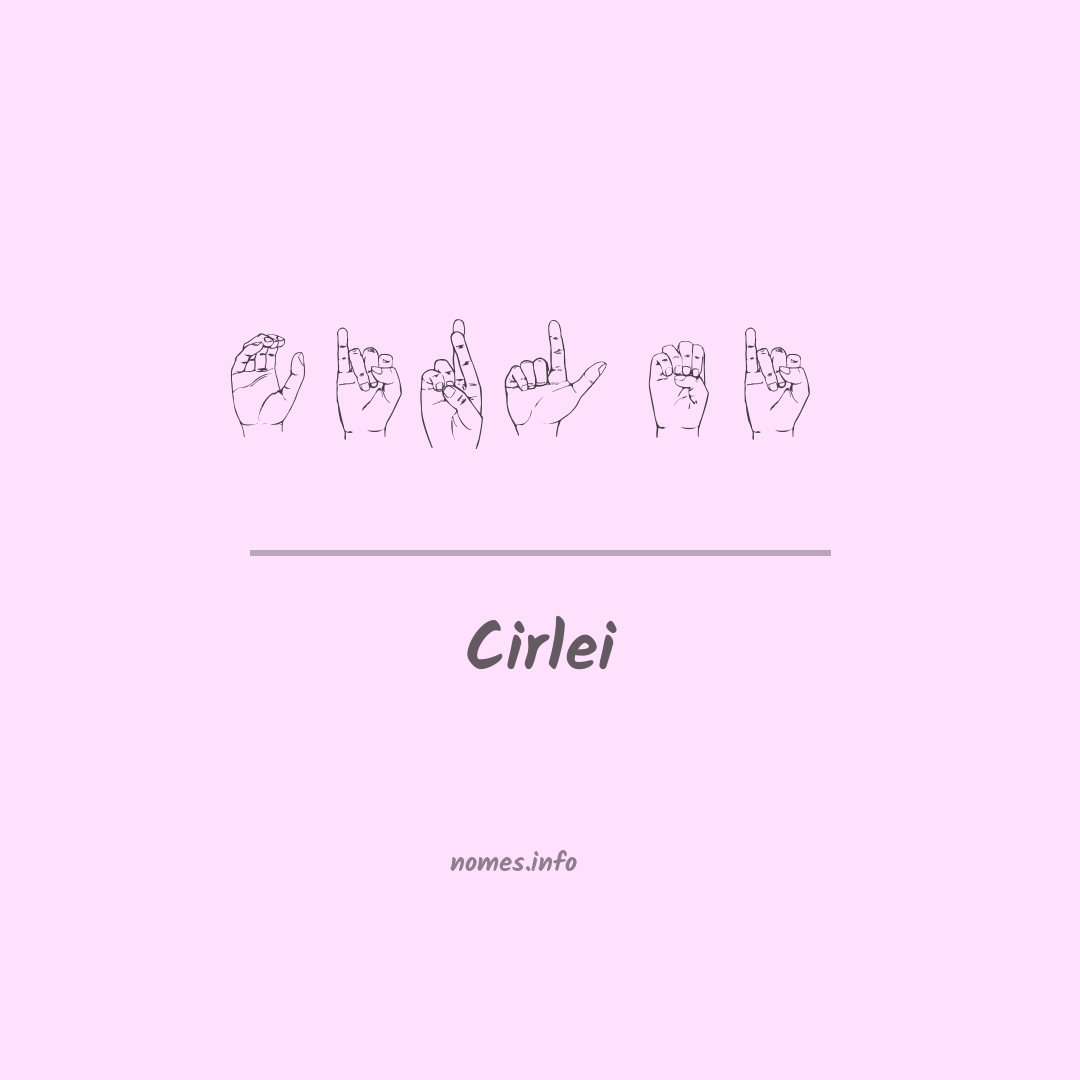 Cirlei em Libras