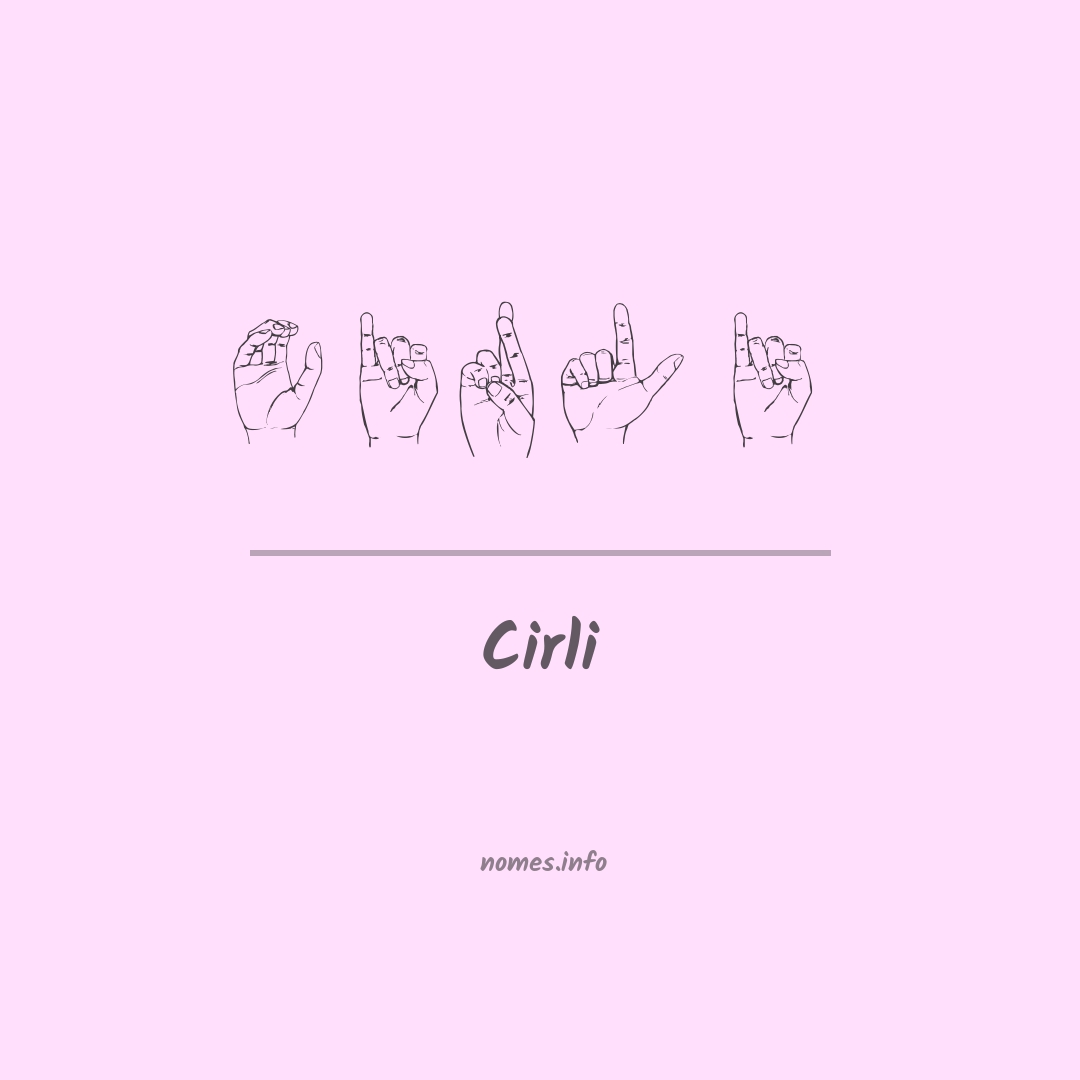Cirli em Libras