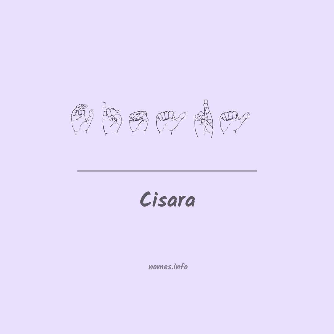 Cisara em Libras