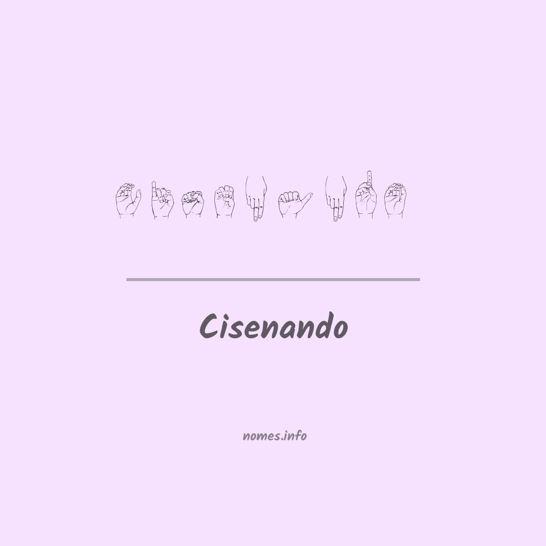 Cisenando em Libras