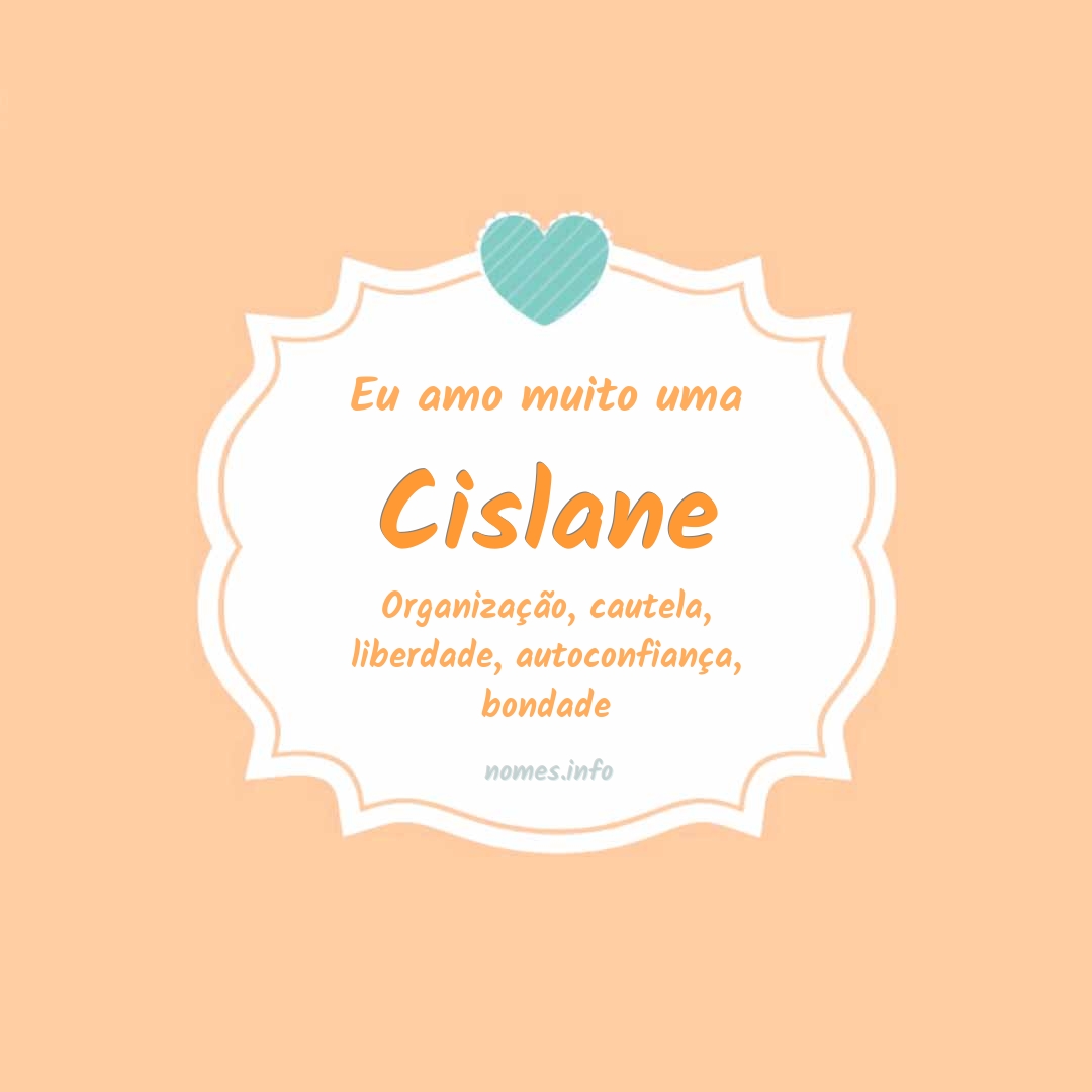 Eu amo muito Cislane