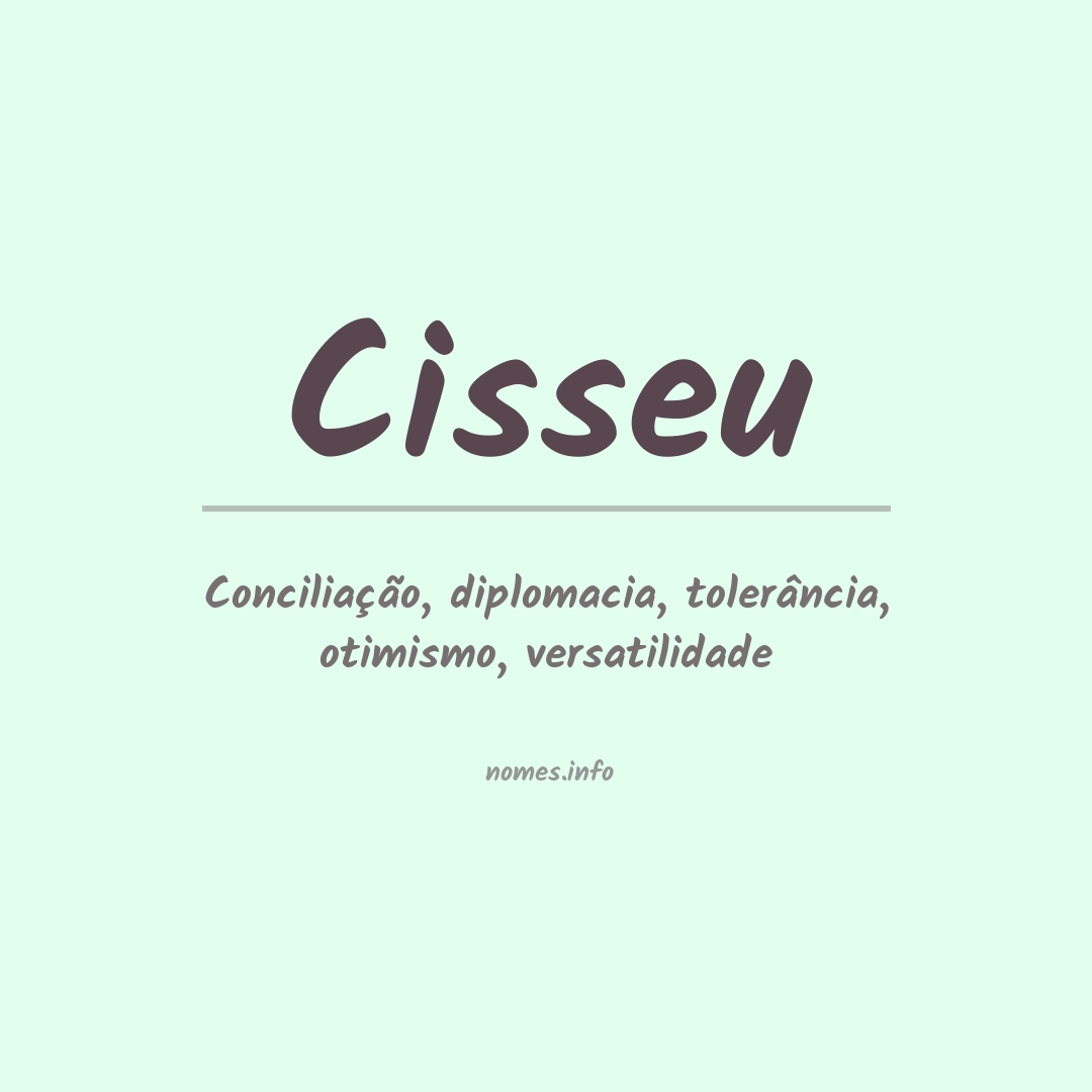 Significado do nome Cisseu