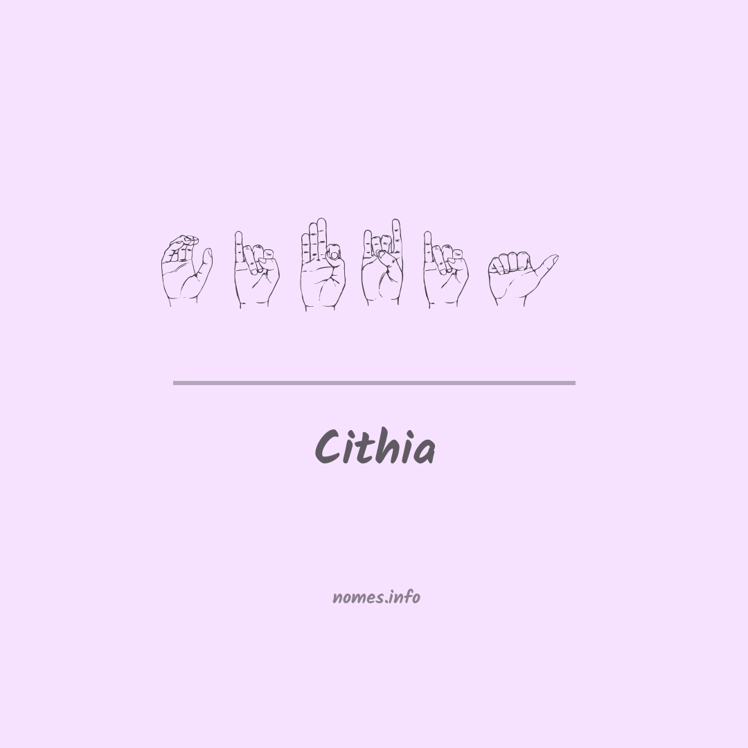 Cithia em Libras