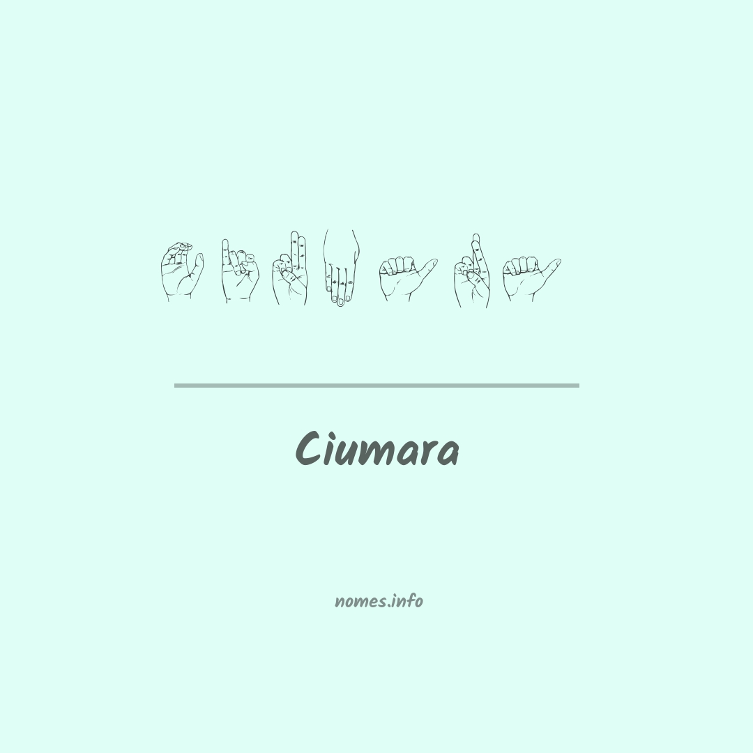 Ciumara em Libras
