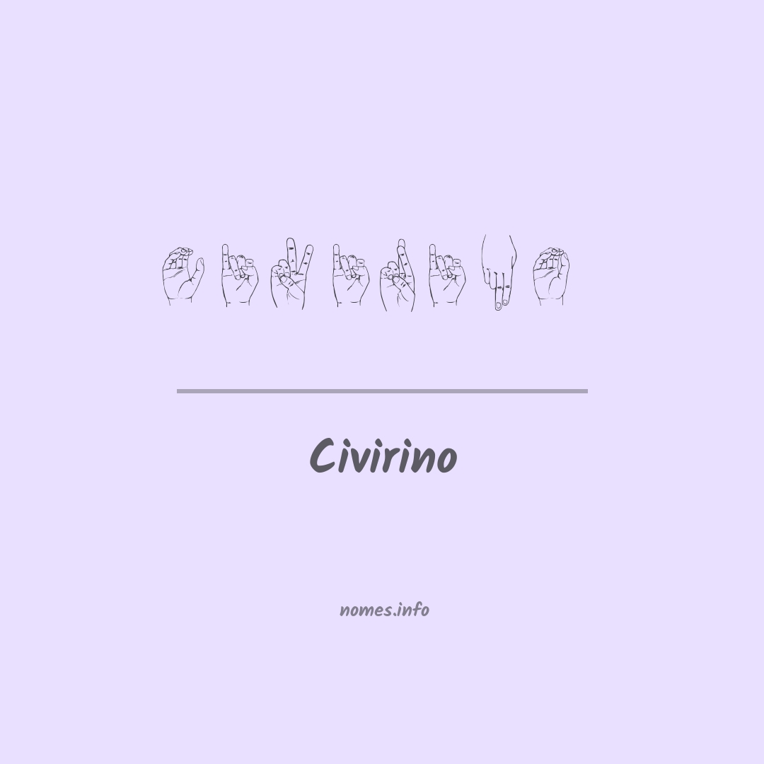 Civirino em Libras