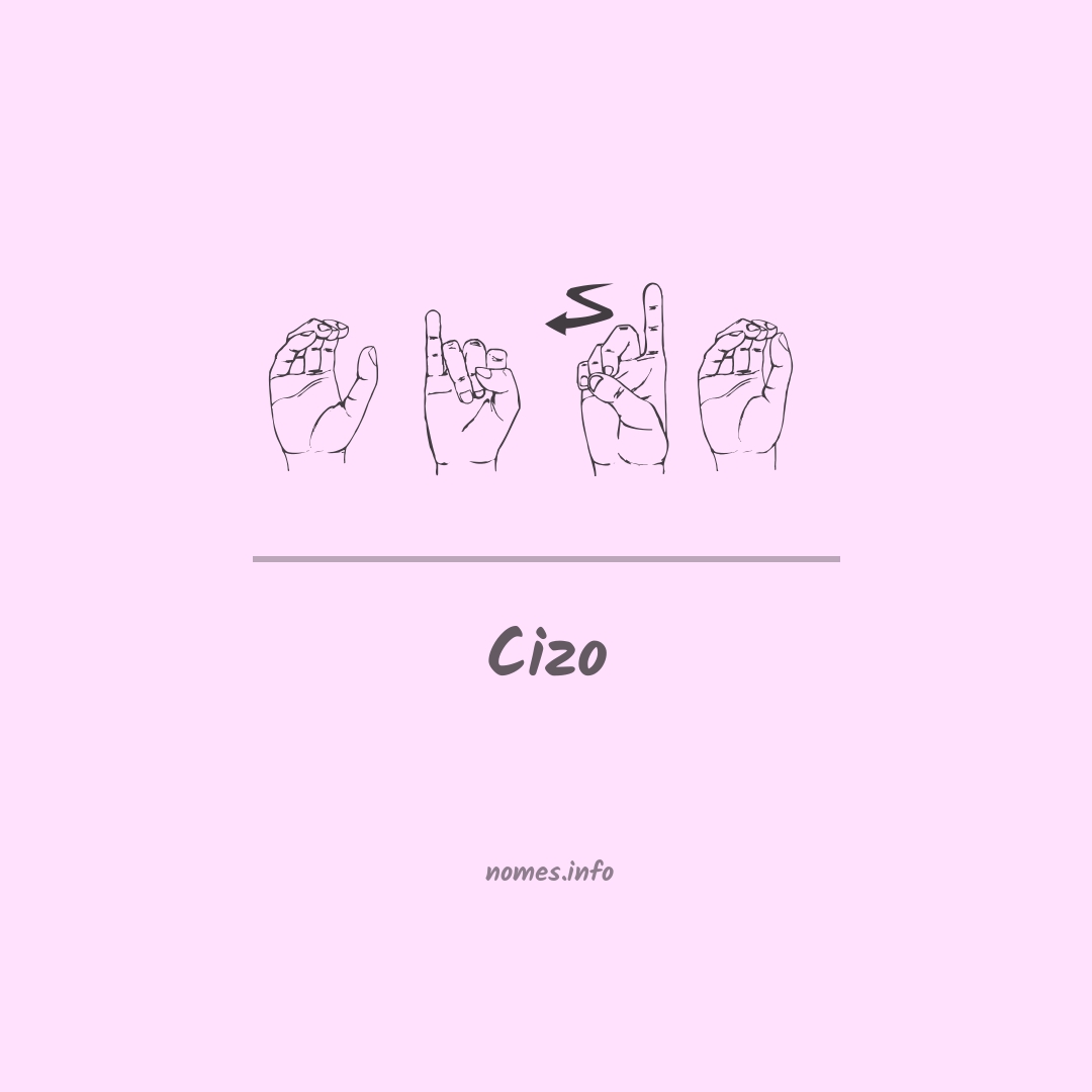 Cizo em Libras