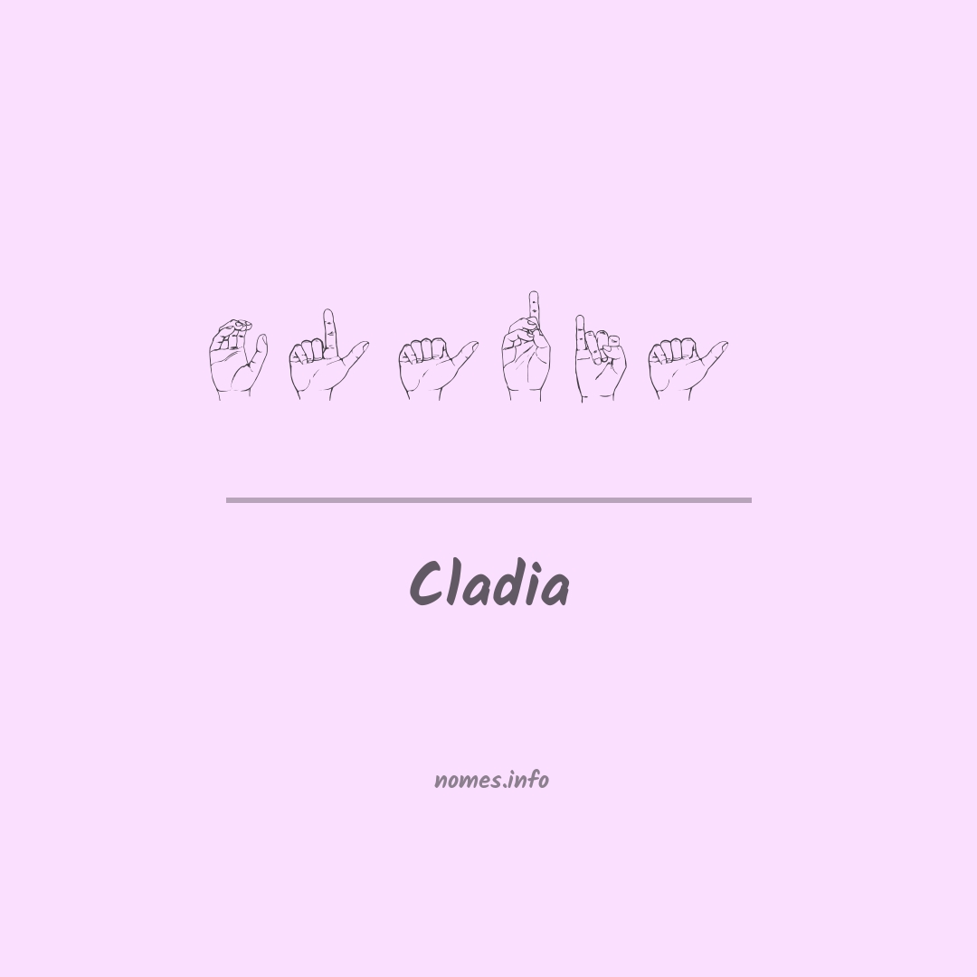 Cladia em Libras