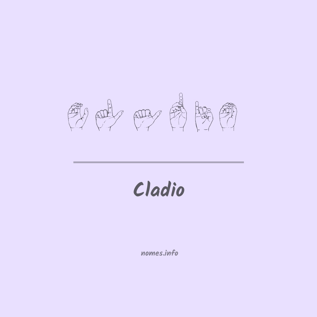 Cladio em Libras