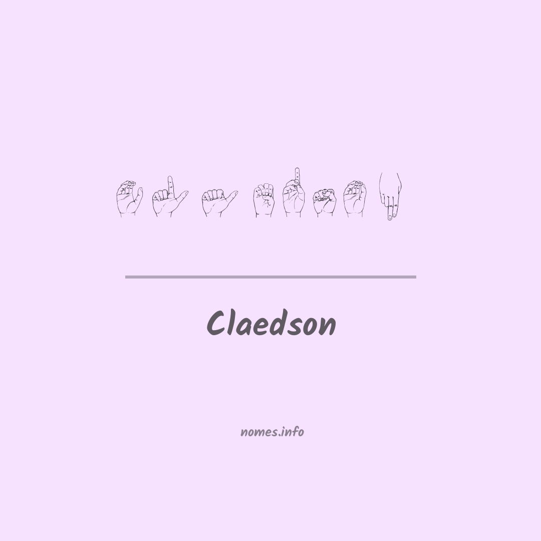 Claedson em Libras