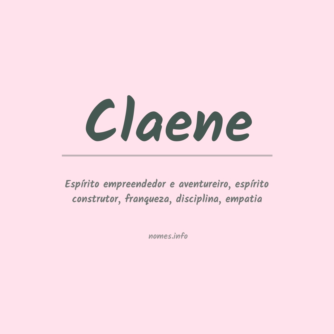 Significado do nome Claene