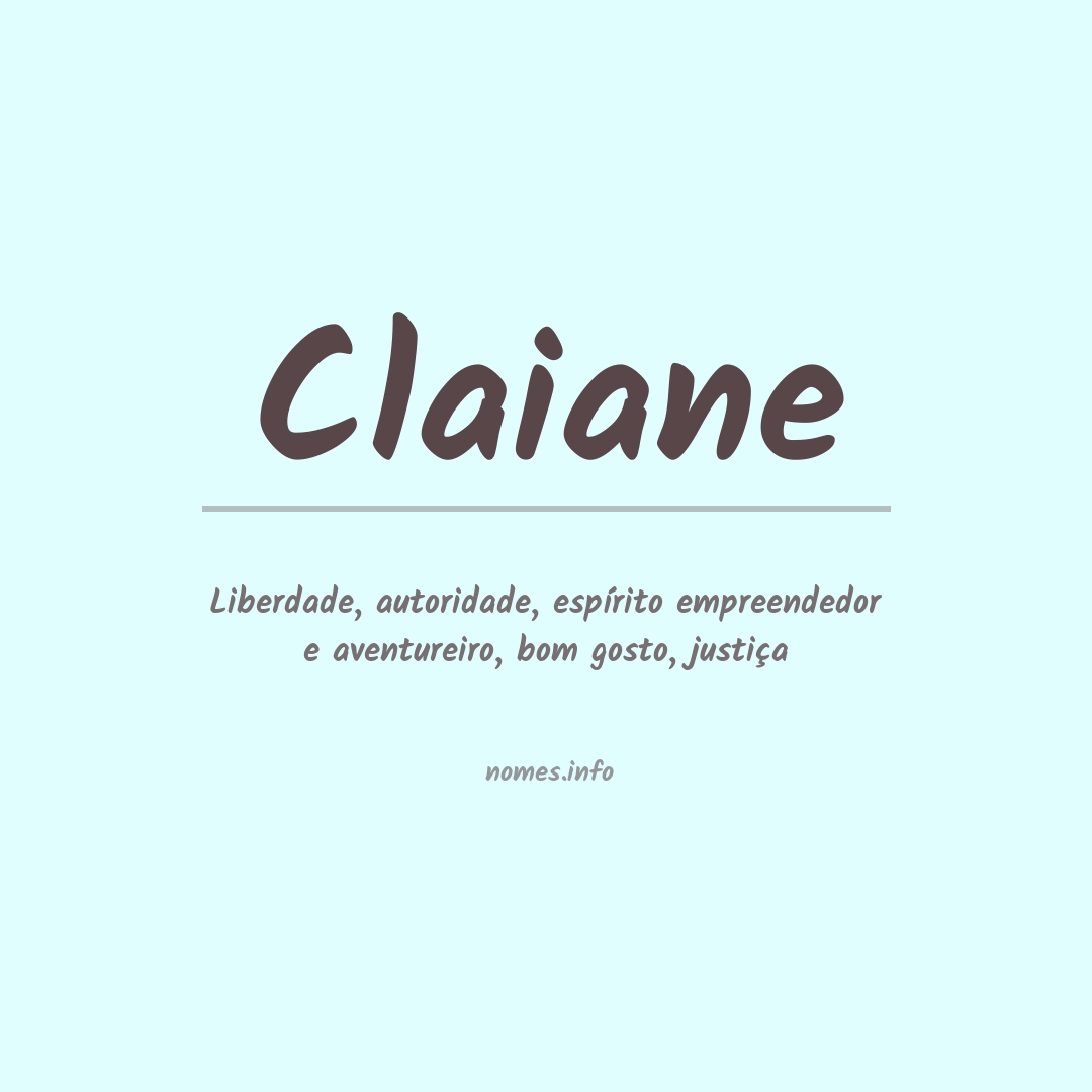 Significado do nome Claiane
