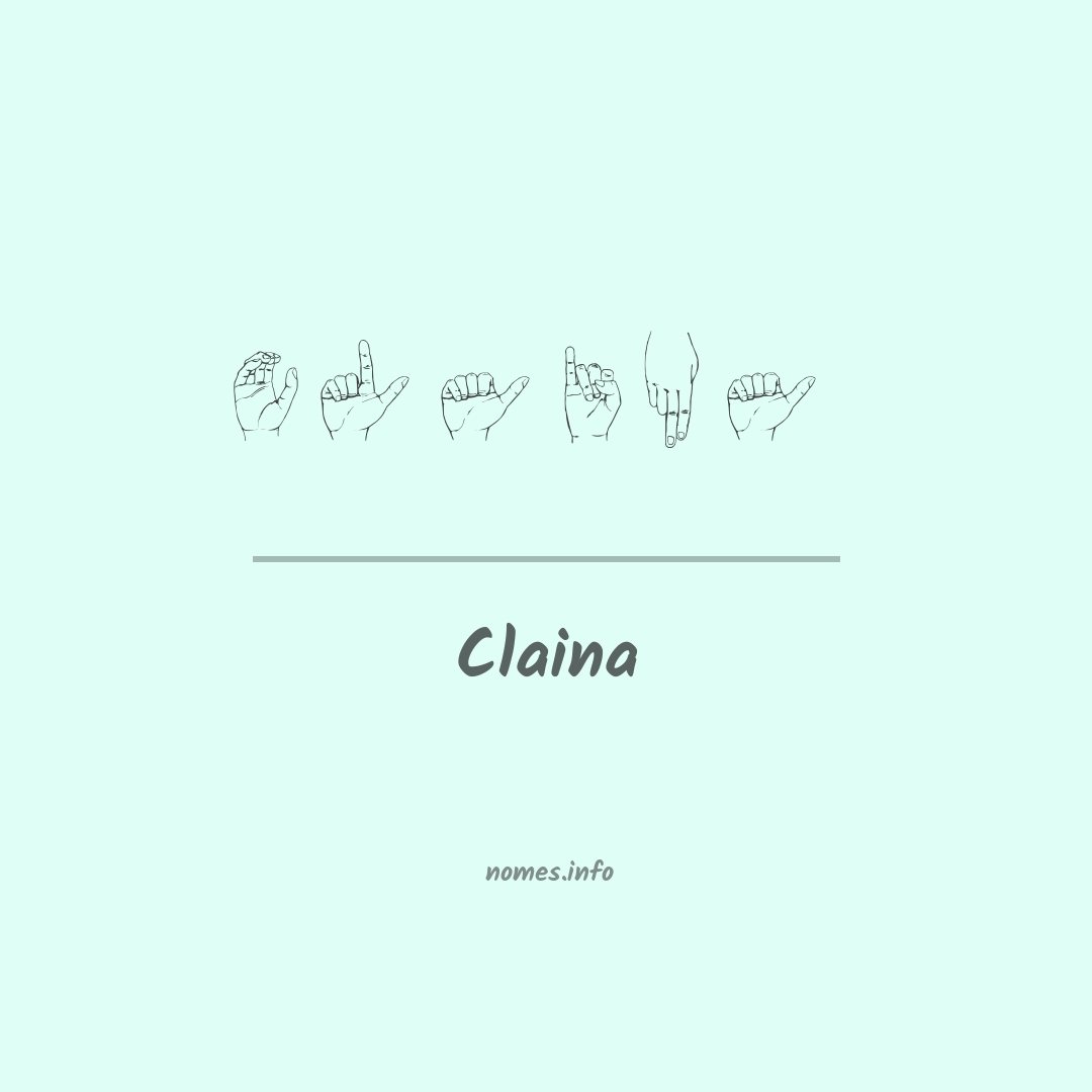 Claina em Libras