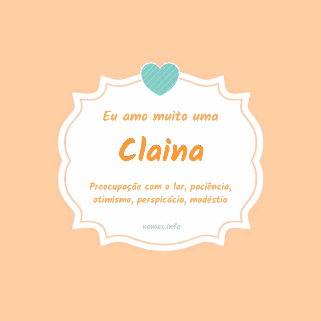 Eu amo muito Claina Eu amo muito Claina