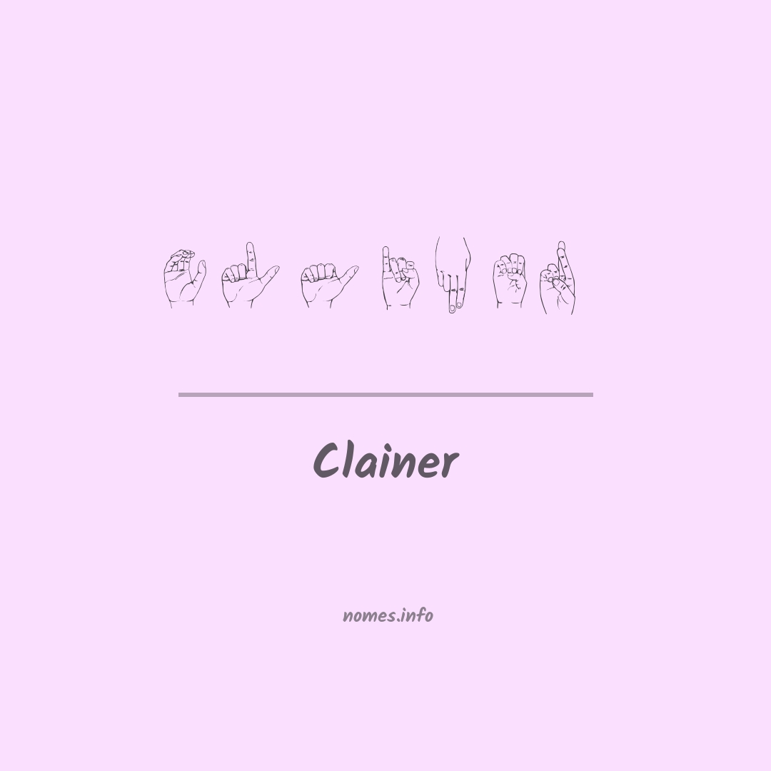 Clainer em Libras