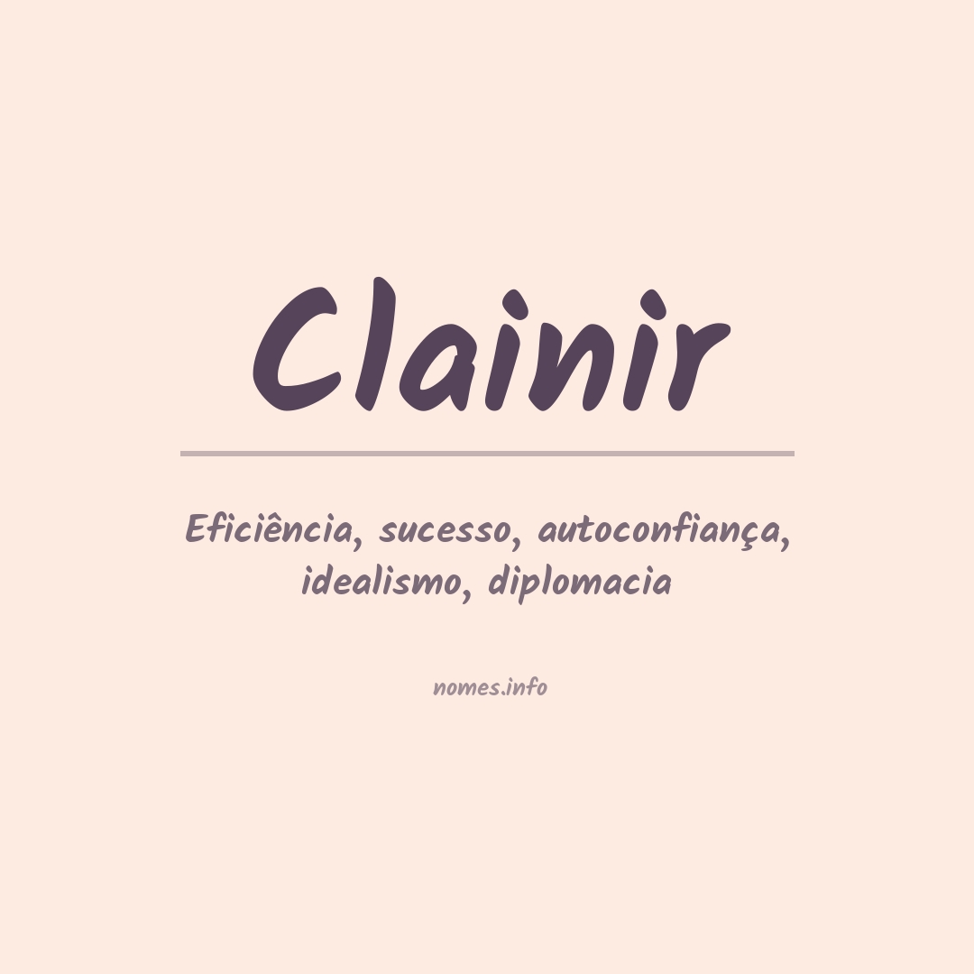 Significado do nome Clainir