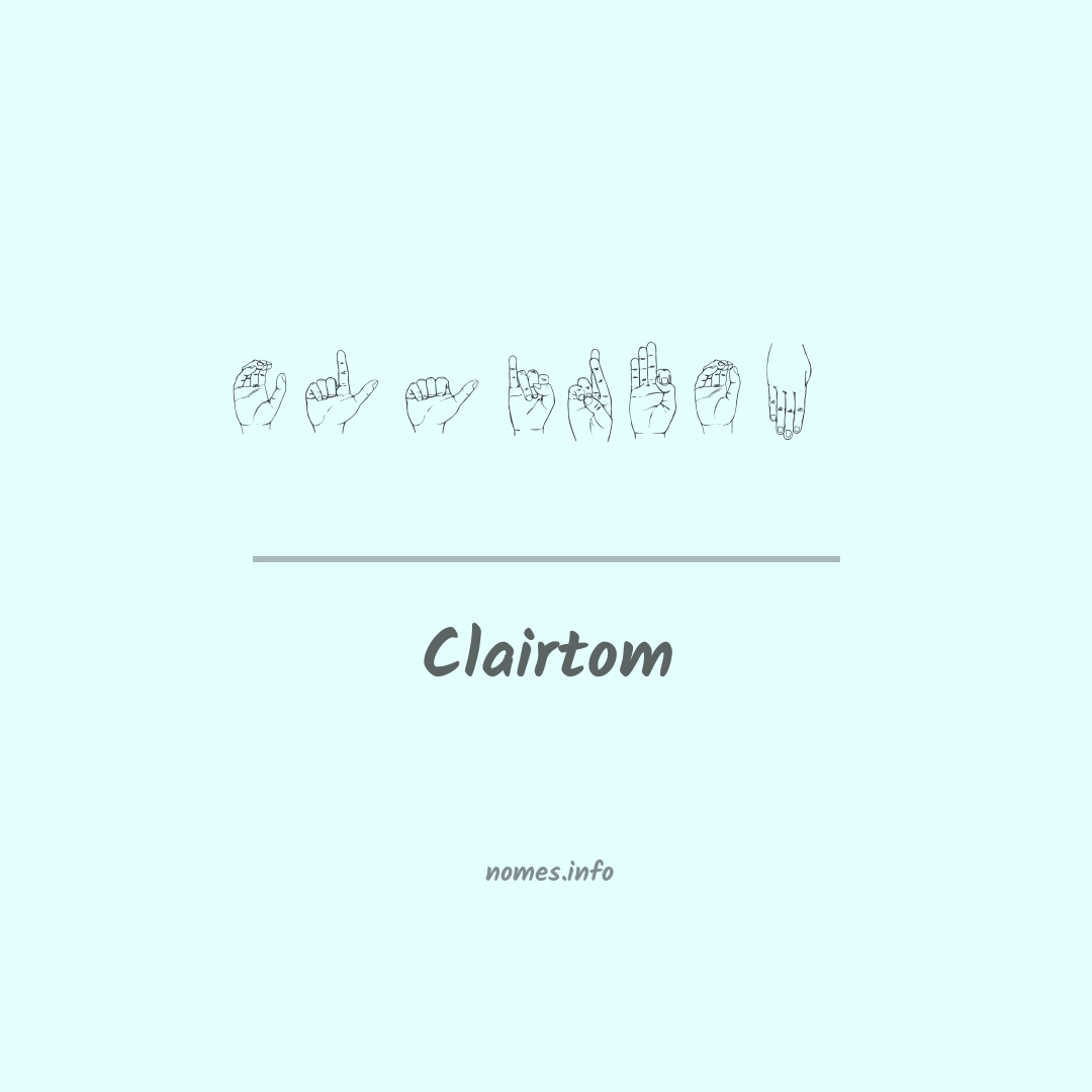 Clairtom em Libras