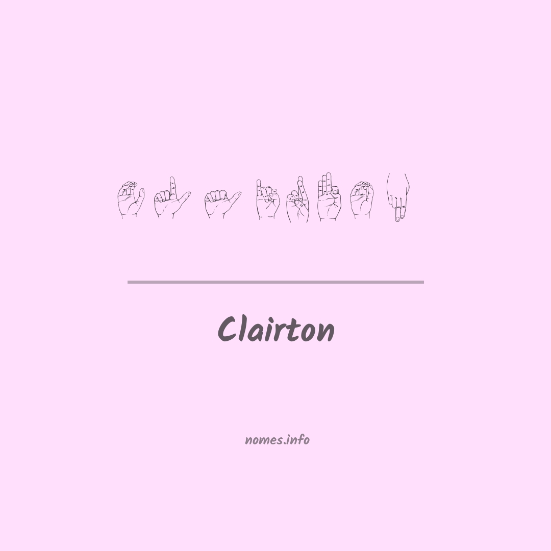 Clairton em Libras