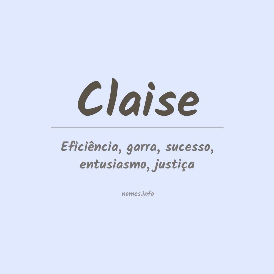 Significado do nome Claise