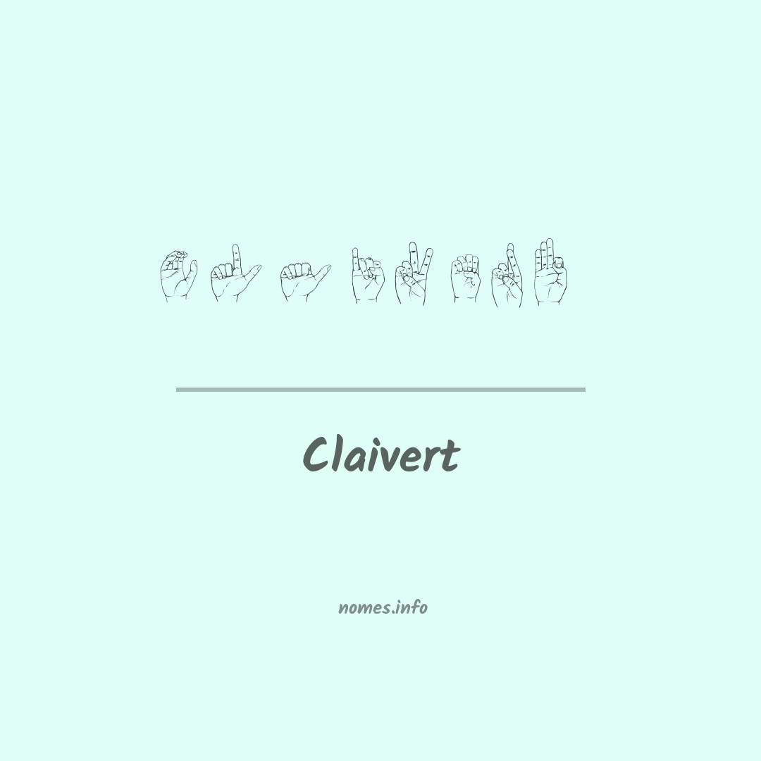Claivert em Libras