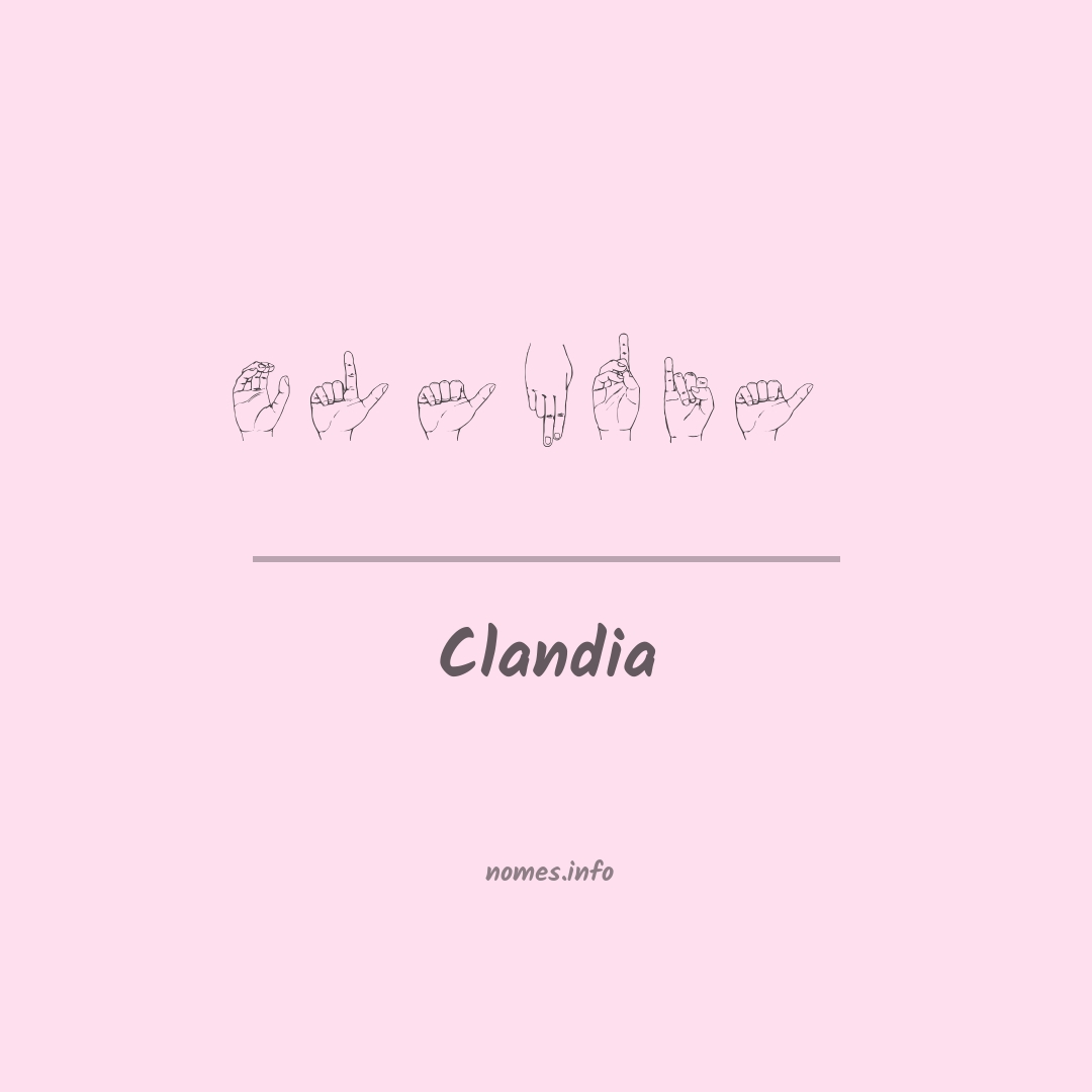 Clandia em Libras
