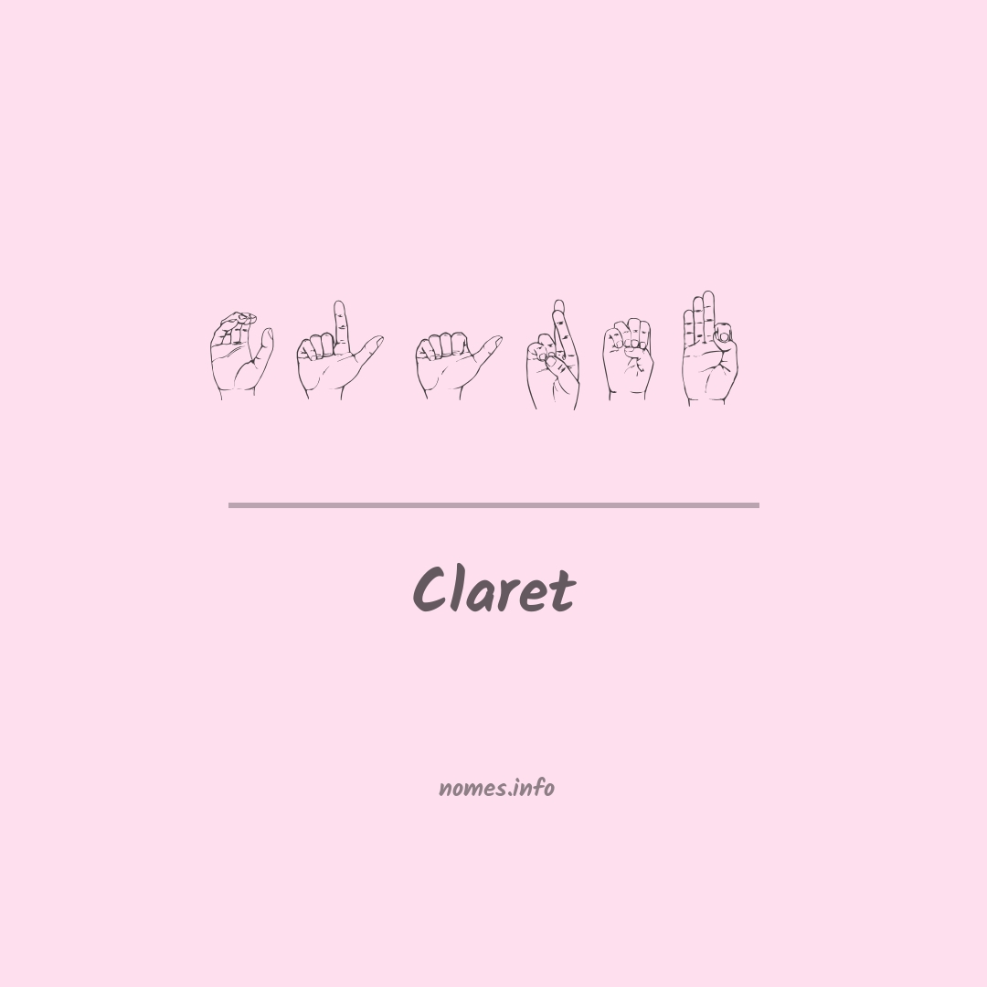 Claret em Libras
