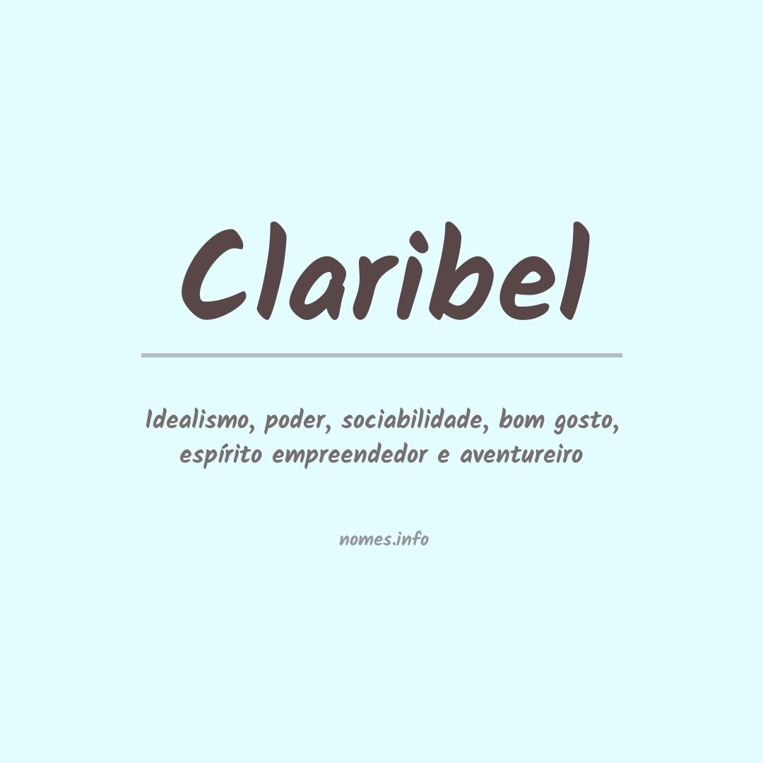 Significado do nome Claribel