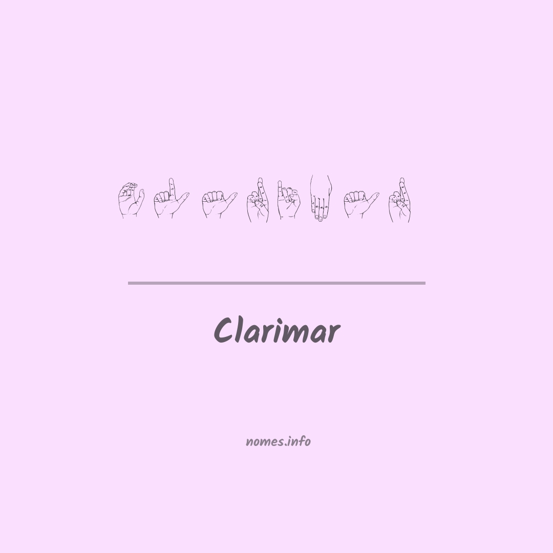 Clarimar em Libras
