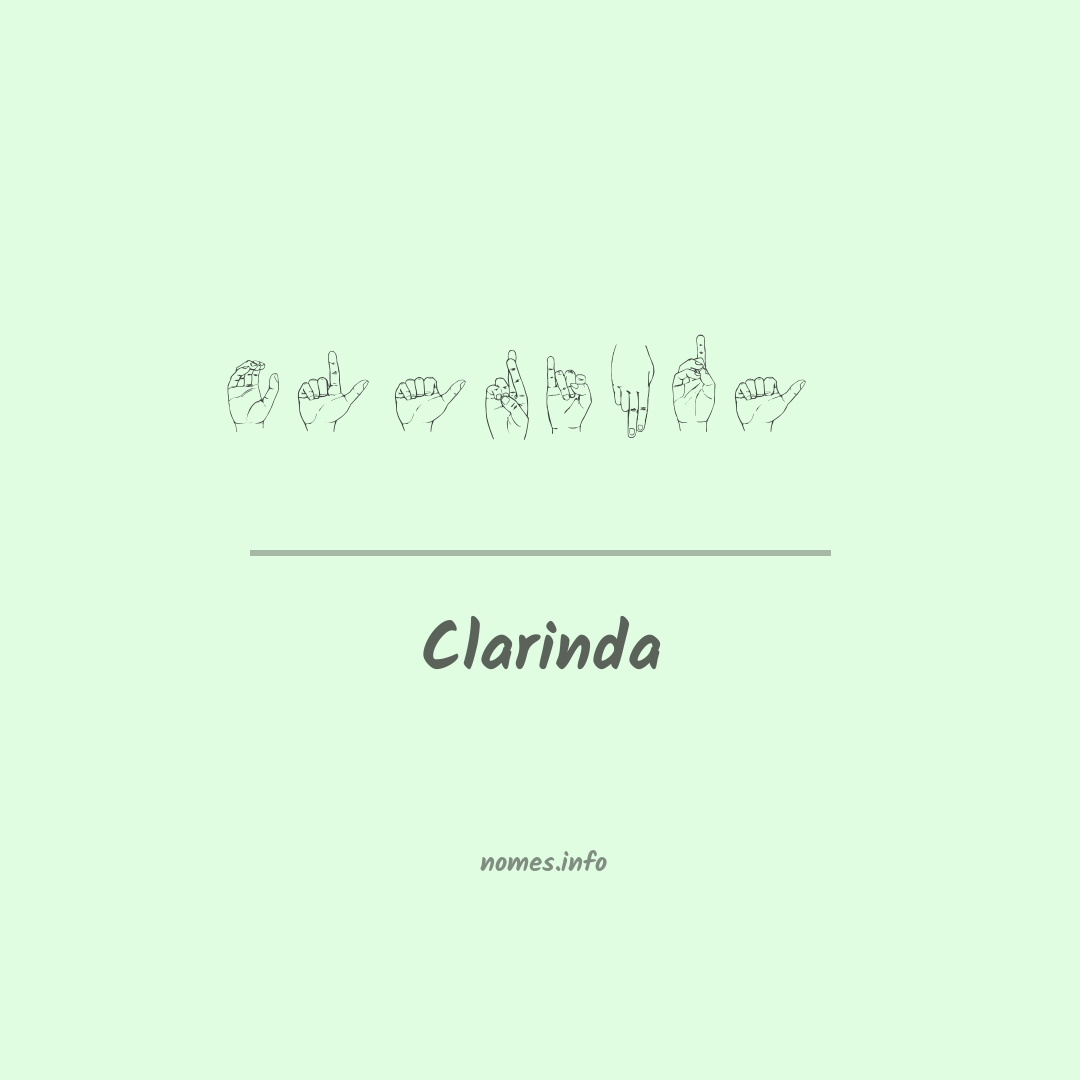 Clarinda em Libras