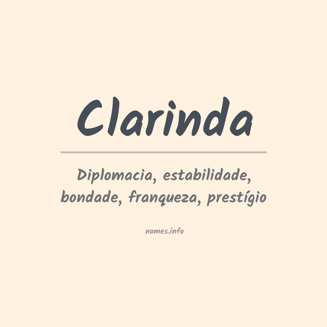 Significado do nome Clarinda