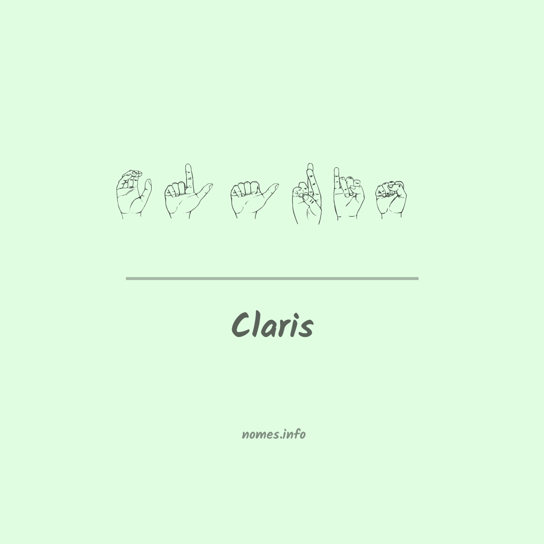Claris em Libras