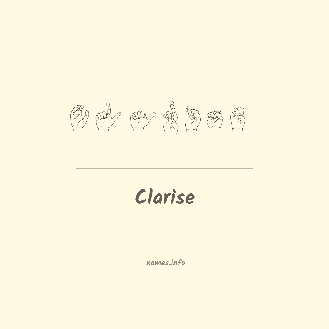 Clarise em Libras