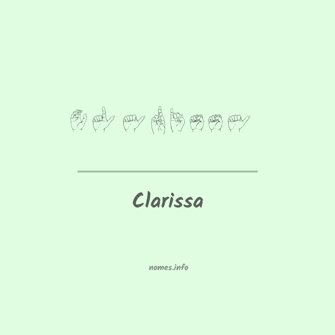 Clarissa em Libras