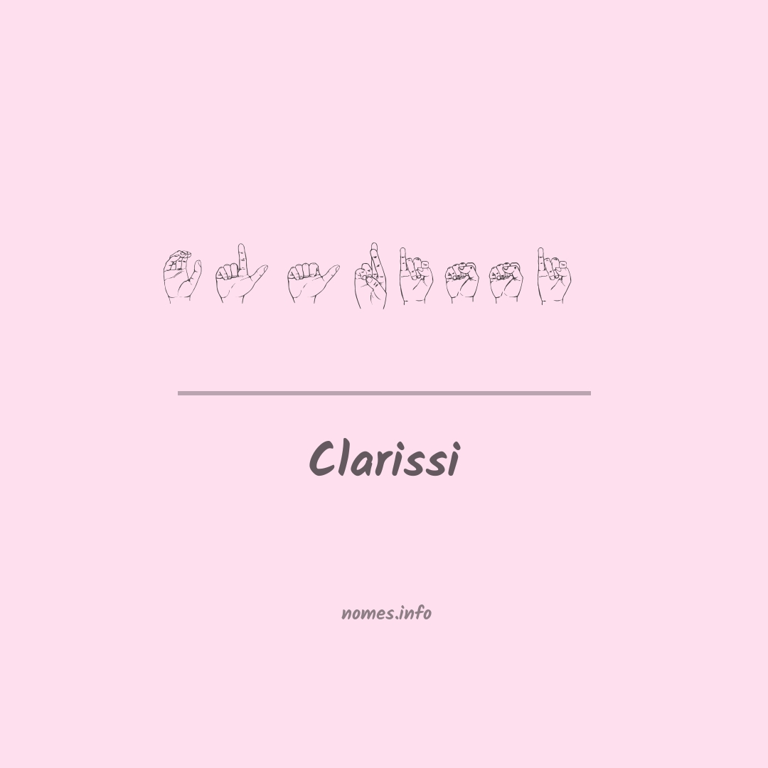 Clarissi em Libras