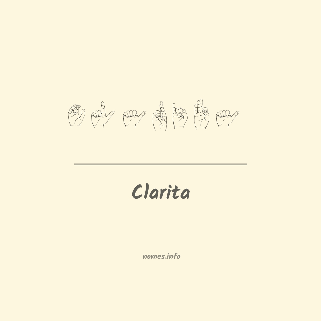 Clarita em Libras