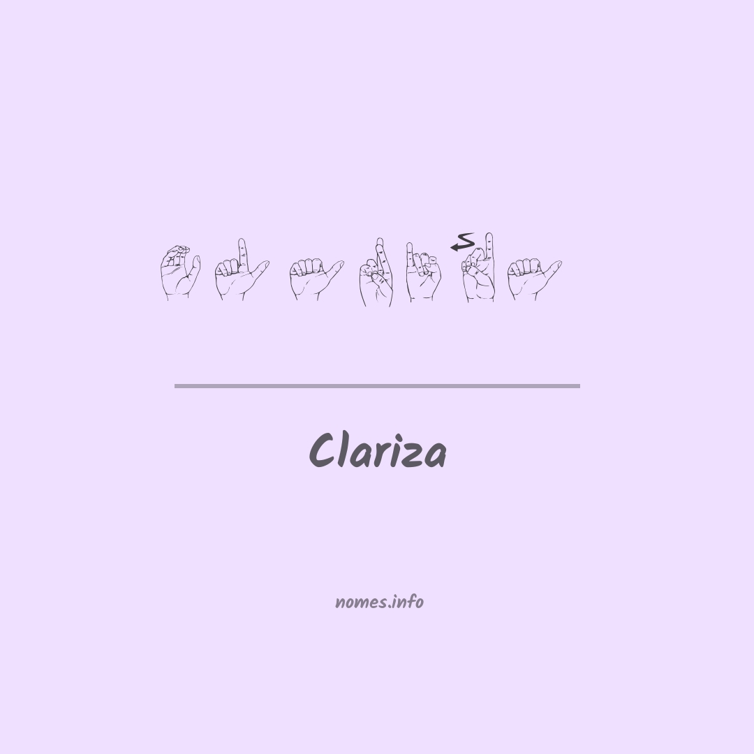 Clariza em Libras