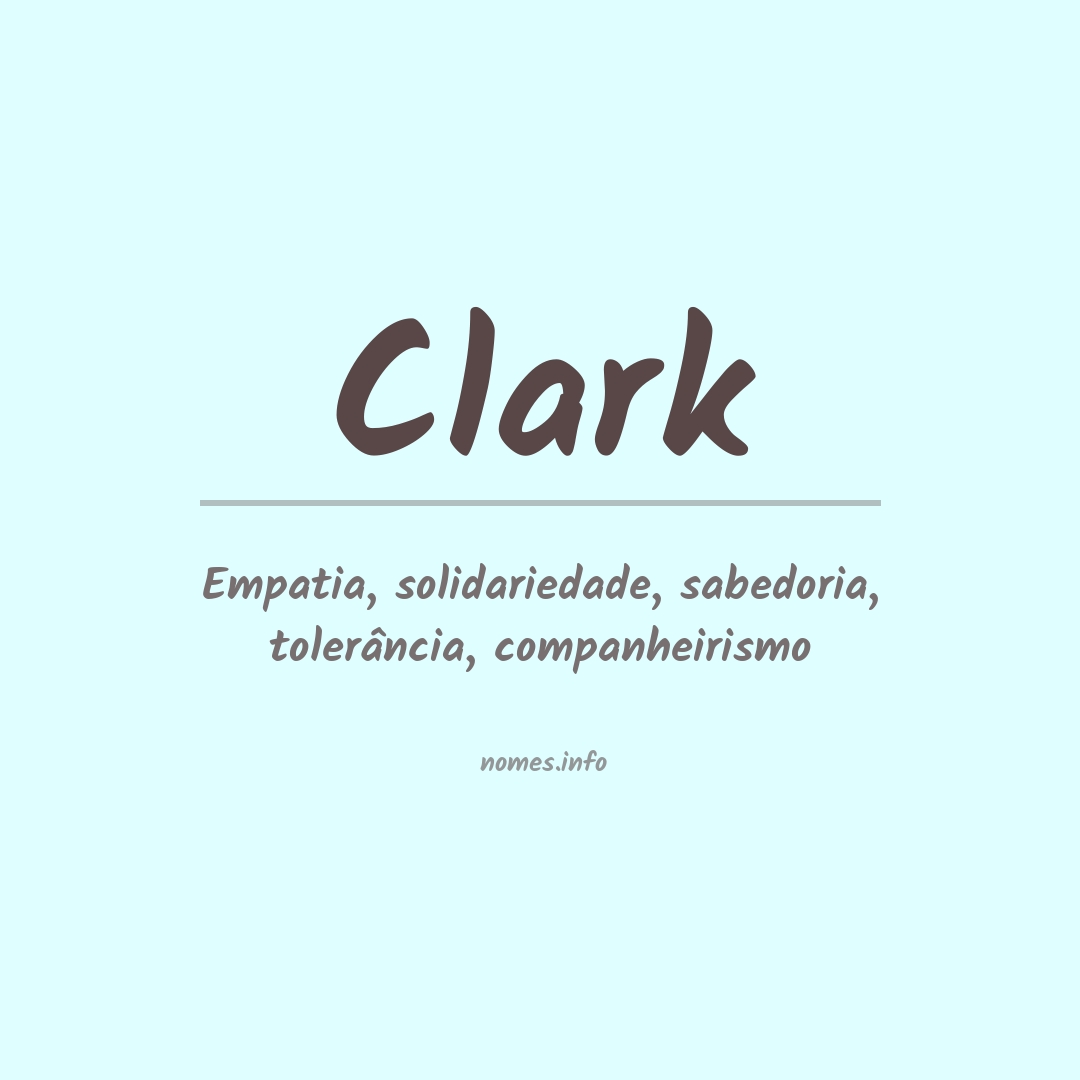 Significado do nome Clark